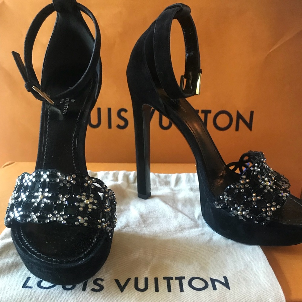 Authentic Louis Vuitton Crystal Heels